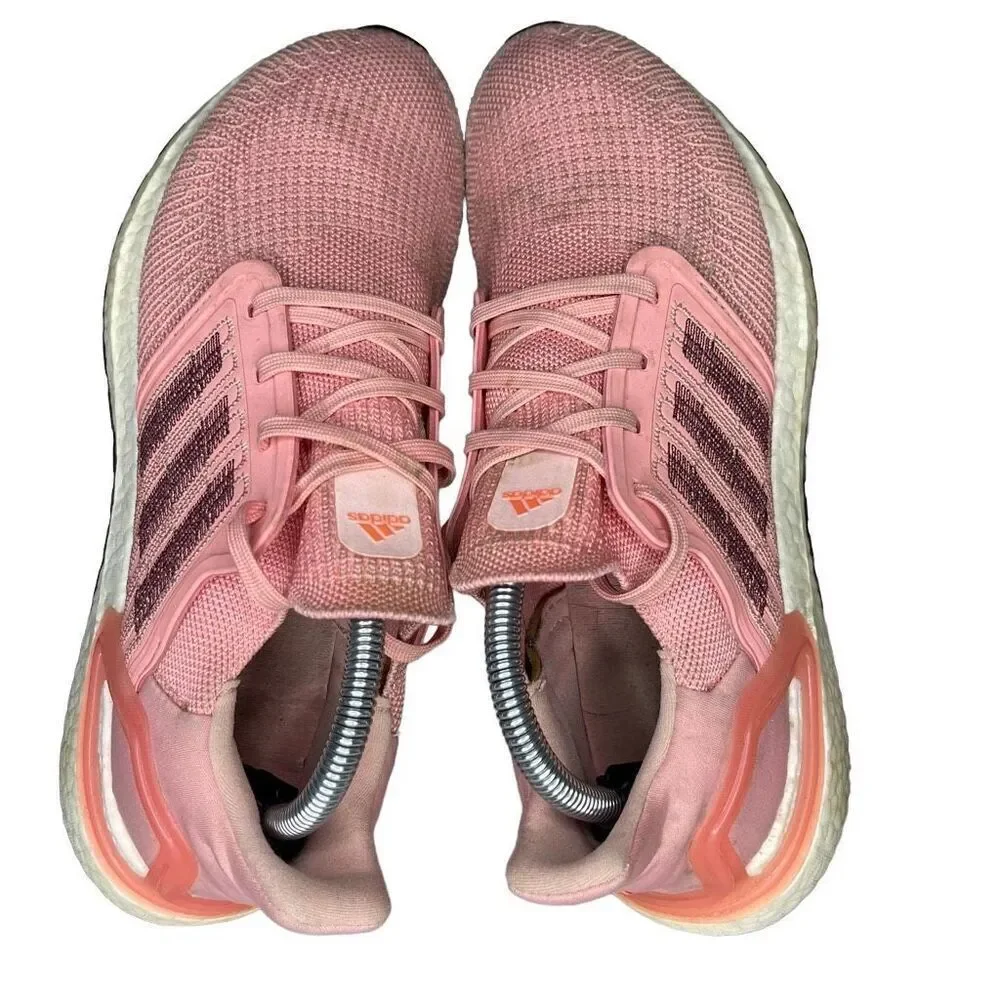 Adidas UltraBoost 20 Womens Shoes Sneakers Size 10 Pink EG0716 Running Athletic